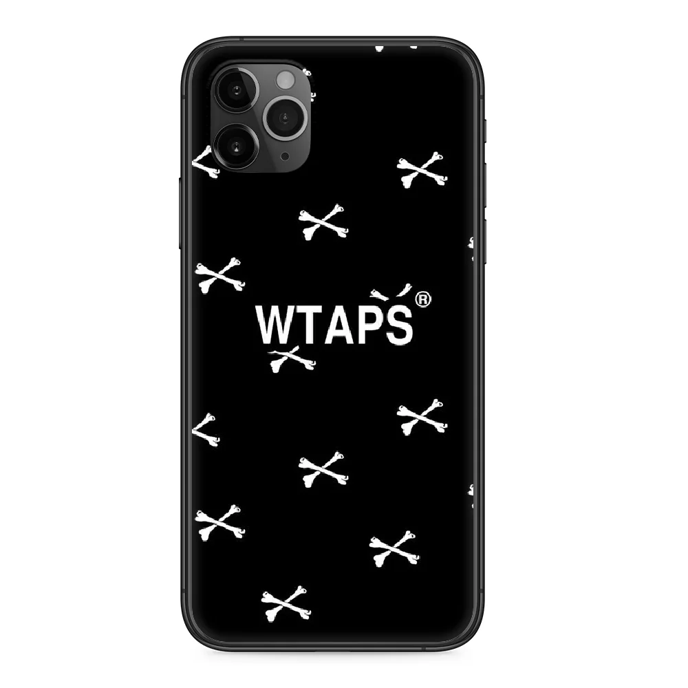 Чехол для телефона wtap iphone 4 4s 5 5S SE 5C 6 6S 7 8 plus X XS XR 11 PRO MAX 2020 черный prime 3D чехол