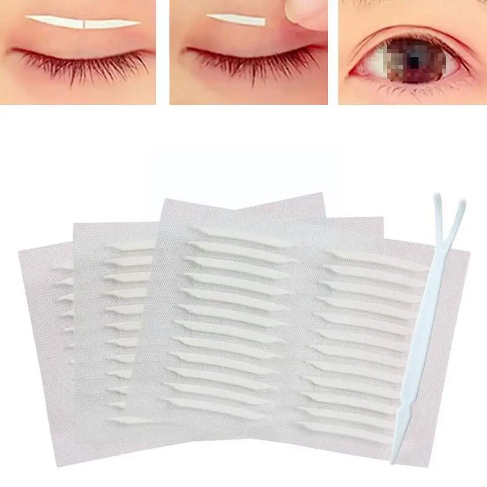 

Уникальные Угловые 3d двухсторонние невидимые веки, 12 век, сильные клейкие пары лент, инструмент, Подарочные наклейки Q2q1