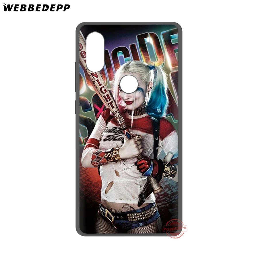 WEBBEDEPP Харли Квинн Отряд Самоубийц мягкий чехол для Xiaomi Mi A3 9 9T 10 Lite CC9E Max 3 Redmi 7A K20 Pro