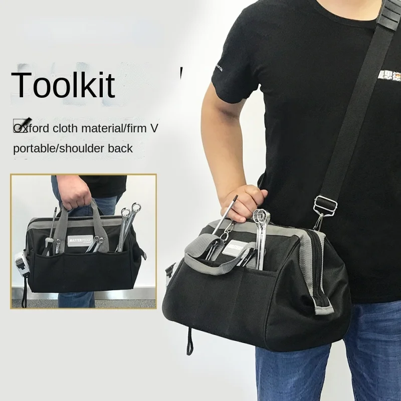 Portable Tool Bag Organizer Large Canvas Zipper Hand Toolskit Professional Storage Car Bolsa De Herramientas Tools Packaging