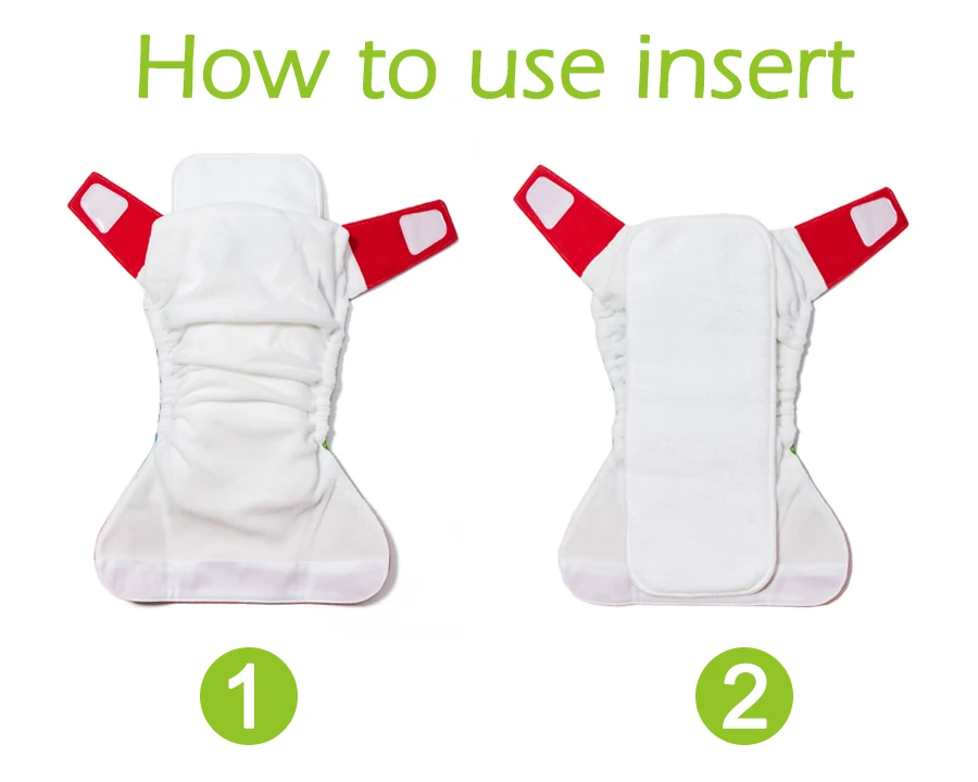 Тканевые подгузники с крючком и петлей OS детские мягким флисом внутренняя