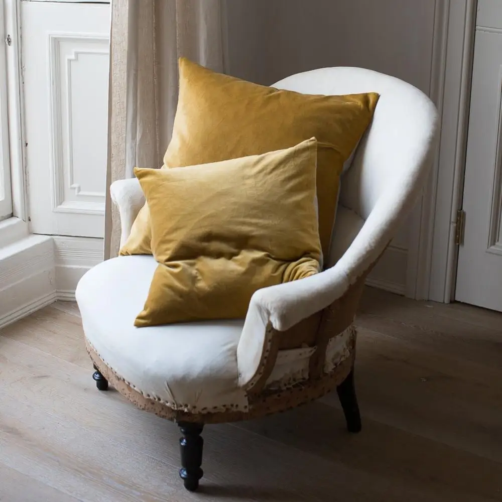 Декоративный чехол на подушки лебединый пух домашний декор Housse de Coussin бархатная