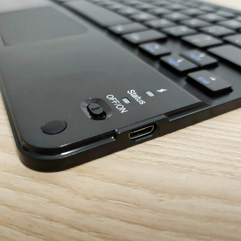 Bluetooth Беспроводной клавиатура для iOS и Android трекпад Русский Арабский Тайский
