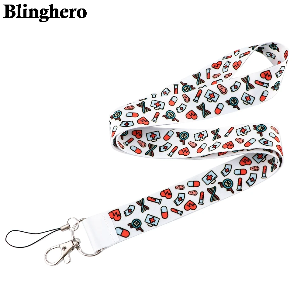 

CB743 Doctors Nurses Neck Strap Lanyard for Key Chain ID Card Cell Phone Strap Rope USB Badge Holder DIY Lariat Lanyard