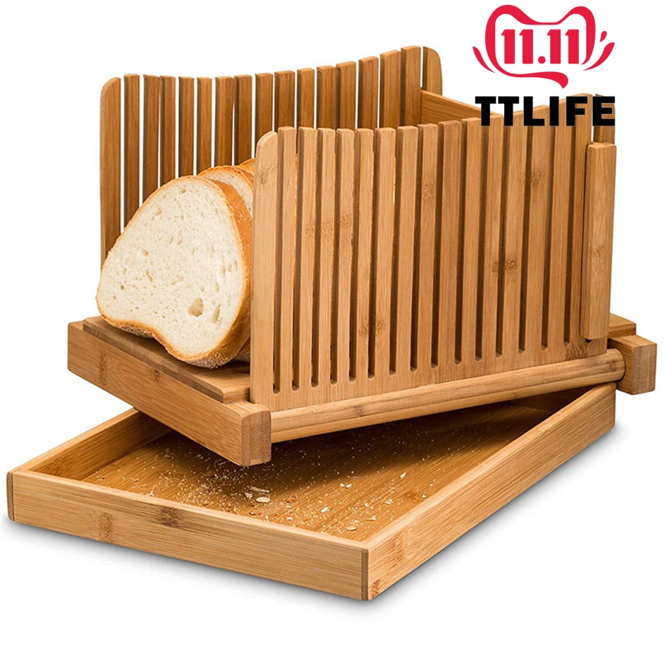 TTLIFE бамбуковая доска для резки хлеба домашнего складной компактный деревянный