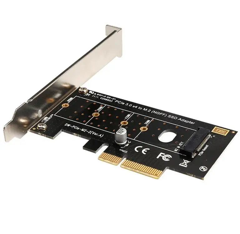 

DIEWU PCIE 3.0 X4 to M.2 NGFF SSD High Speed Adapter ADD ON CARD