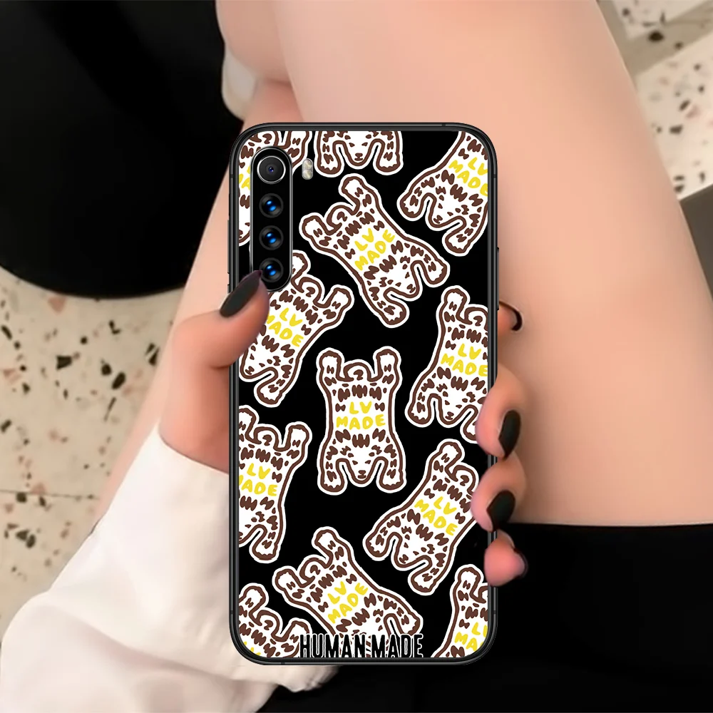

Human Made Phone Case For XIAOMI Redmi Note 3 4 5 6 7 8 9 Pro T S X Max Black black Back Silicone Etui Luxury Funda Painting