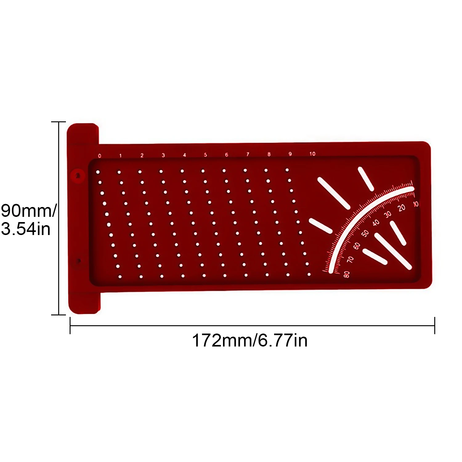Многофункциональная 3D измерительная угловая линейка квадратного размера