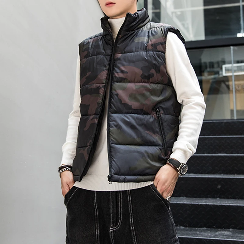 Мужская жилетка осень зима повседневная однотонная с карманом куртка топ пальто