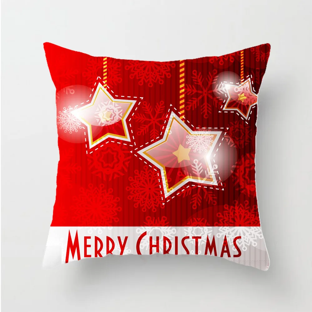 

3D printed Christmas Even element pattern Polyester Decorative Pillowcases Throw Pillow Cover Square Zipper Pillow cases style-3