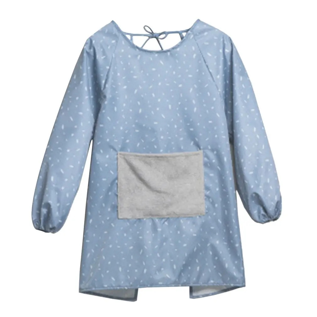 

Adult Kitchen Long Sleeve Apron Home Erasable Apron Waterproof And Oil-proof Apron Household Cooking Smock Kitchen Accessories