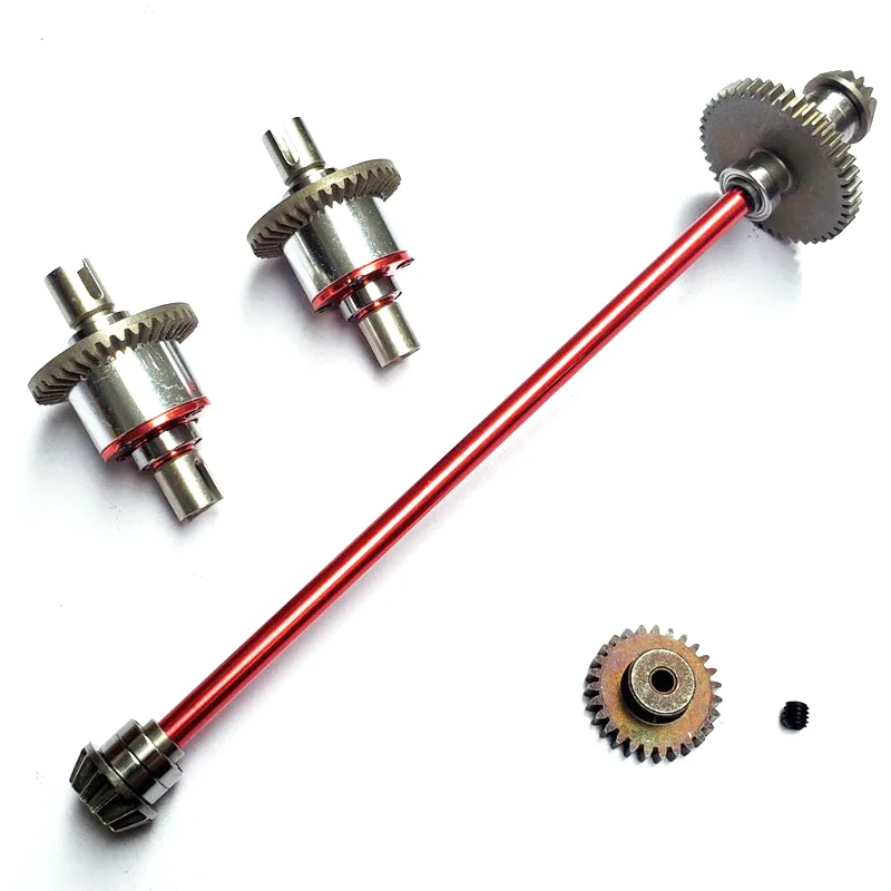 

Upgrade WLToy 144001 124018 124019 remote control car accessories central shaft drive shaft motor gear front and rear differenti