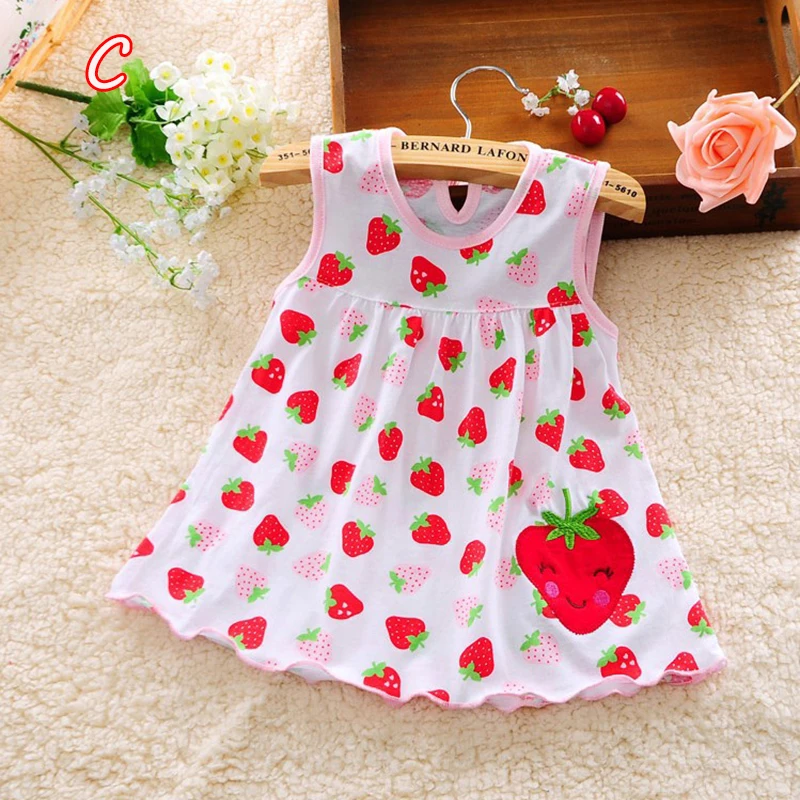 Г. Милое платье для маленьких девочек, Vestido infantil хлопковые платья трапециевидной формы без рукавов Повседневная одежда мини-принцессы от 0 до 24 месяцев