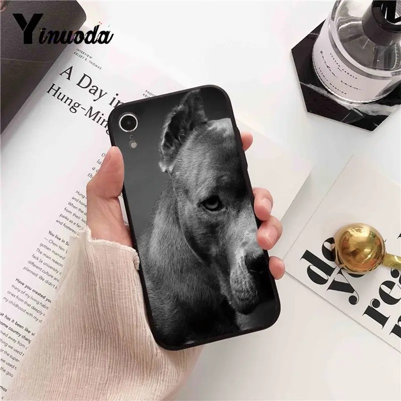 Yinuoda Pit Bull прекрасная комнатная собачка Pitbull чехол для телефона iPhone 8 7 6S 6Plus X XS MAX 5 5S