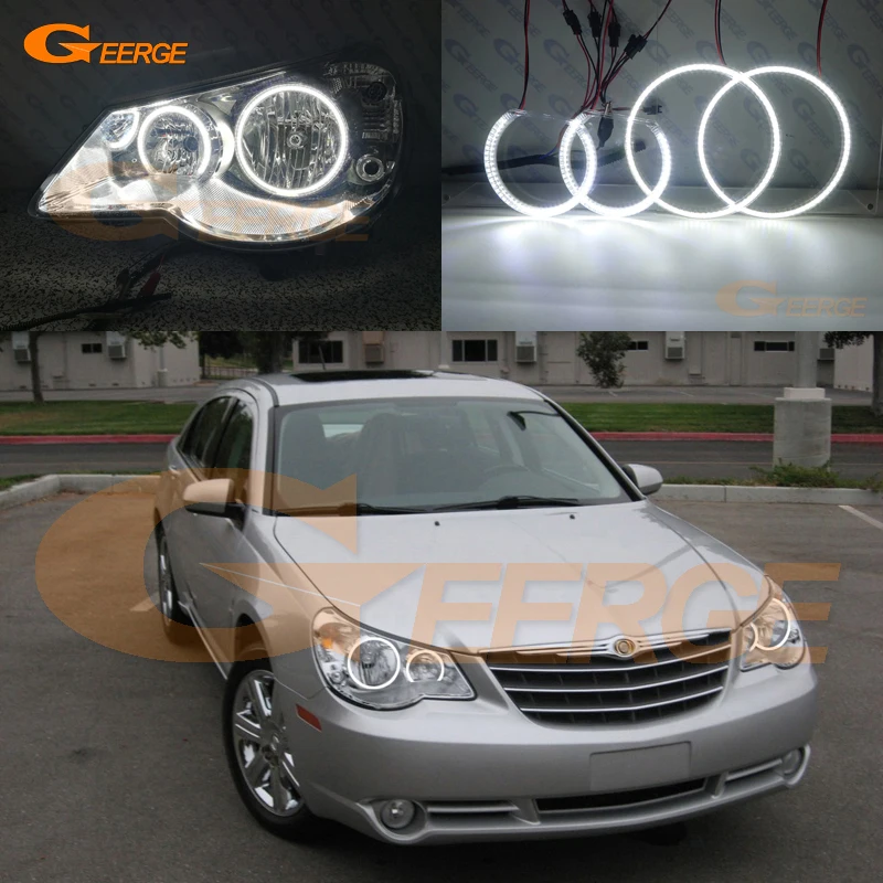 Для Chrysler Sebring 2007 2008 2009 2010 ультра яркий SMD светодиодный ангельские глазки набор