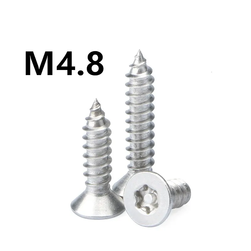 50 шт. M4.8x13/16/19/25/38 мм GB2670.2 из нержавеющей стали с потайной головкой torx со штифтовым
