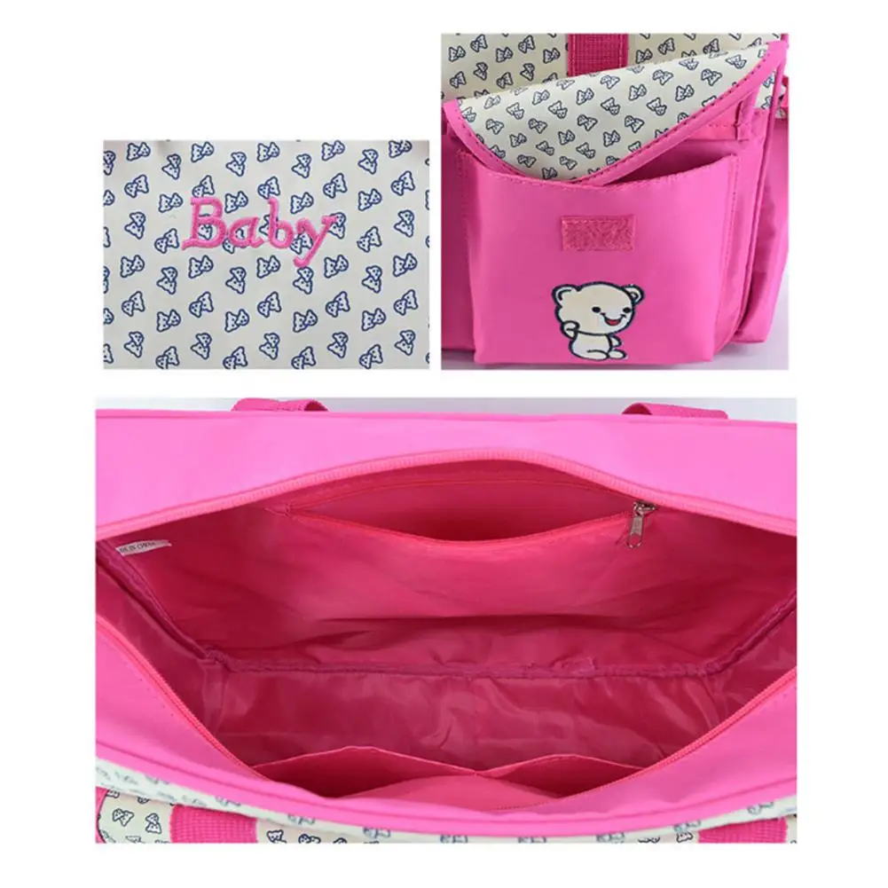 

Multifunctional Mummy Bag Portable Large-capacity Mom Bag Messenger Mother And Baby Bag Double Pocket Design Do Not Fade