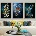 Абстрактная бабочка цветок искусство холст картины плакаты и печать на стене картины для гостиной Декор (без рамки)