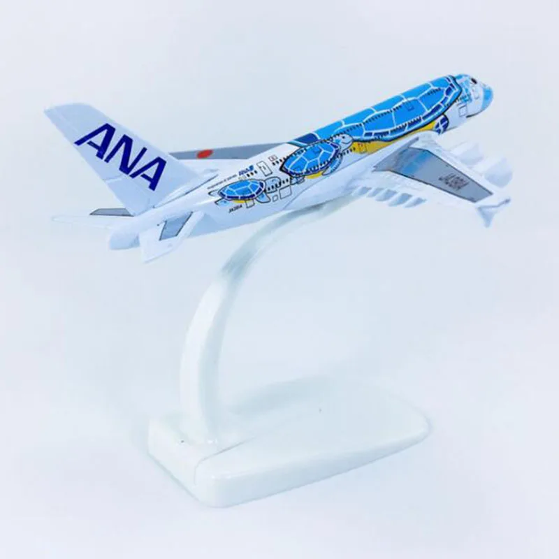14 см 1/500 масштаб A380 380 Japan ANA Airlines голубая черепаха Lani модель самолета сплав самолет