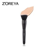 zoreya europe and america white head black background artificial fiber makeup brush black wooden handle contour brush 863