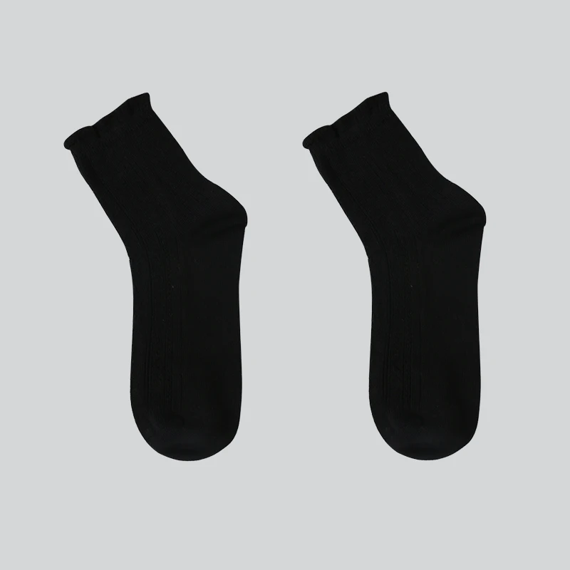 DONG AI/модные мягкие хлопковые женские носки с кружевными оборками весенние милые