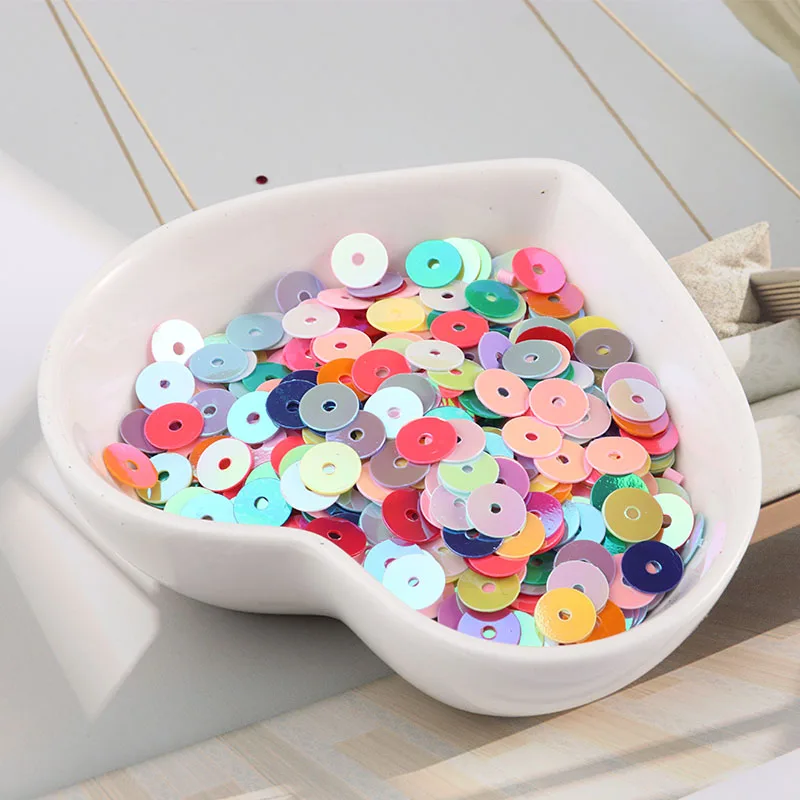 6 мм блестки ПВХ красочные плоские круглые свободные фотообои Свадебное Ремесло