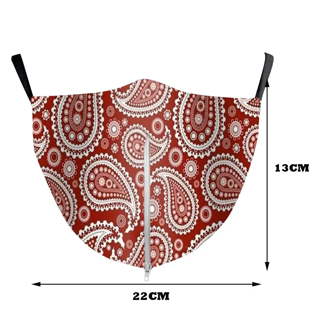 

1PC Fashion Unisex Personality Washable Reusable Protective Face Mask With Zipper Dustproof Breathable Mask mascarilla /29