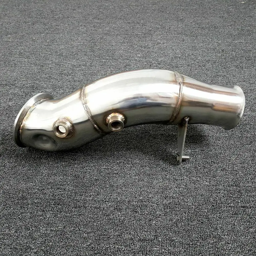 4 дюймовая труба TURBO CATLESS для BMW 135i 335i 435i M235i N55 F30 F32 F20 2014 2016 гг.|Выхлопной коллектор| |