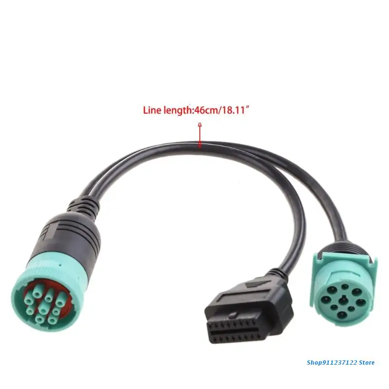Y-образный адаптер P82B с 9-контактным интерфейсом OBD2 разветвитель OBDII 16-контактный