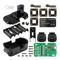 10x18650 li ion battery plastic case opladen bescherming circuit board pcb box for ryobi 18v p118 bpl 1815 1820g een