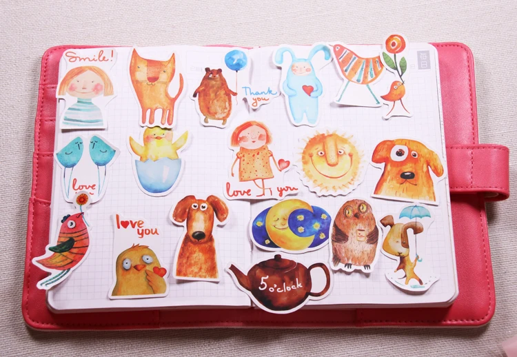 24 шт. винтажная наклейка в форме животных DIY ремесло скрупбукинг альбом мусорный