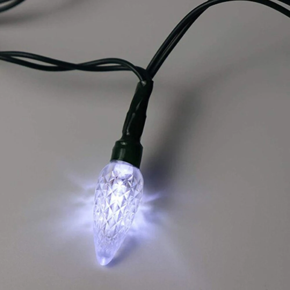 Счастливого Рождества LED Свет USB кабель для зарядки красочный сосновый конус