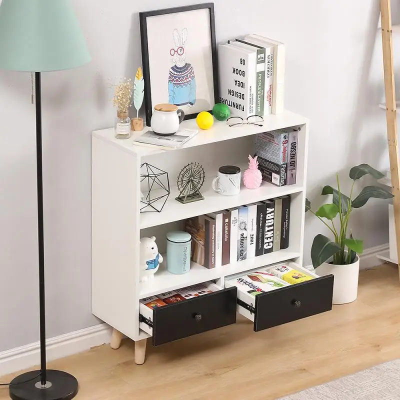 Ретро простой шкаф с ящиками для хранения Ванная комната и деревянным стволом