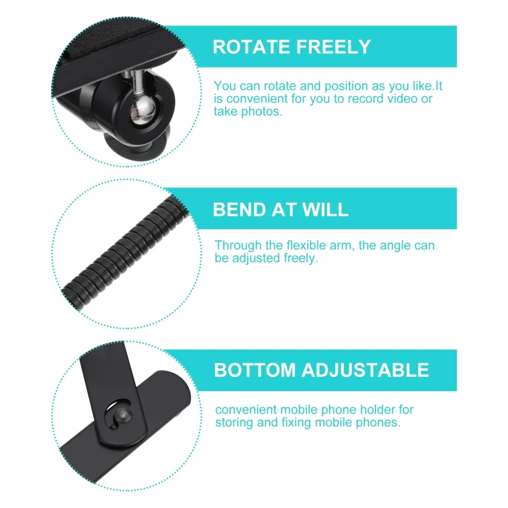 

1 Set of Durable School Phone Bracket Creative Teacher Phone Holder (Black)