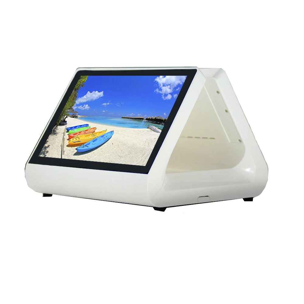 

Dual screen 12 inch EPOS all in one Windows POS machine Capacitive touch cash register For restaurant