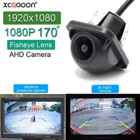 XCGaoon AHD 1080P Автомобильная камера заднего вида 170 градусов рыбий глаз ночное видение для Android DVD AHD монитор