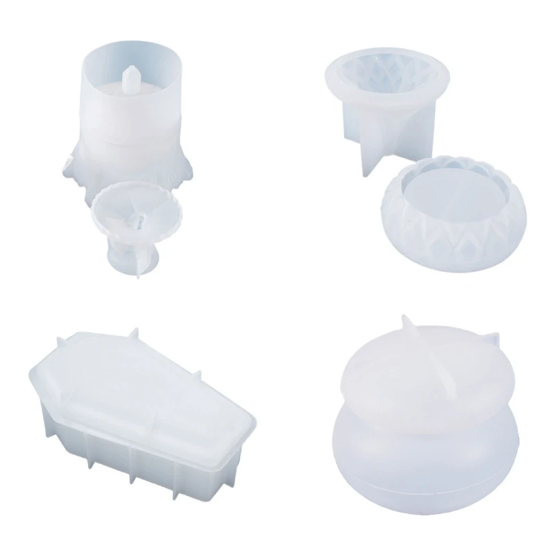 

DIY Multifunctional Silicone Epoxy Resin Casting Molds,4 Pattern Storage Mold A2UA