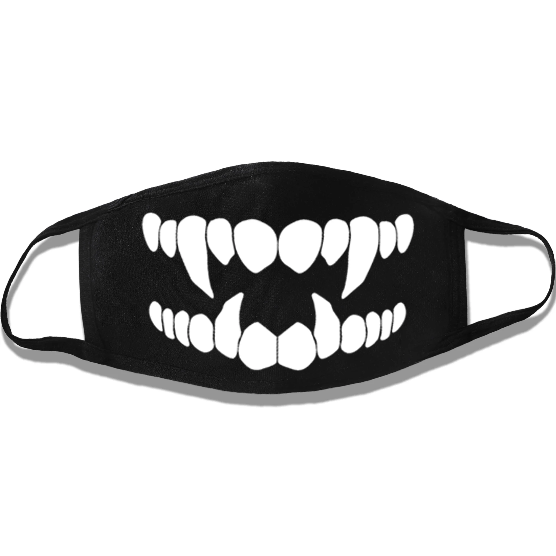 Картонная печать маски против пыли для рта и лица корейской поп-музыки аниме унисекс из милой ткани, многоразовые двойные маски.