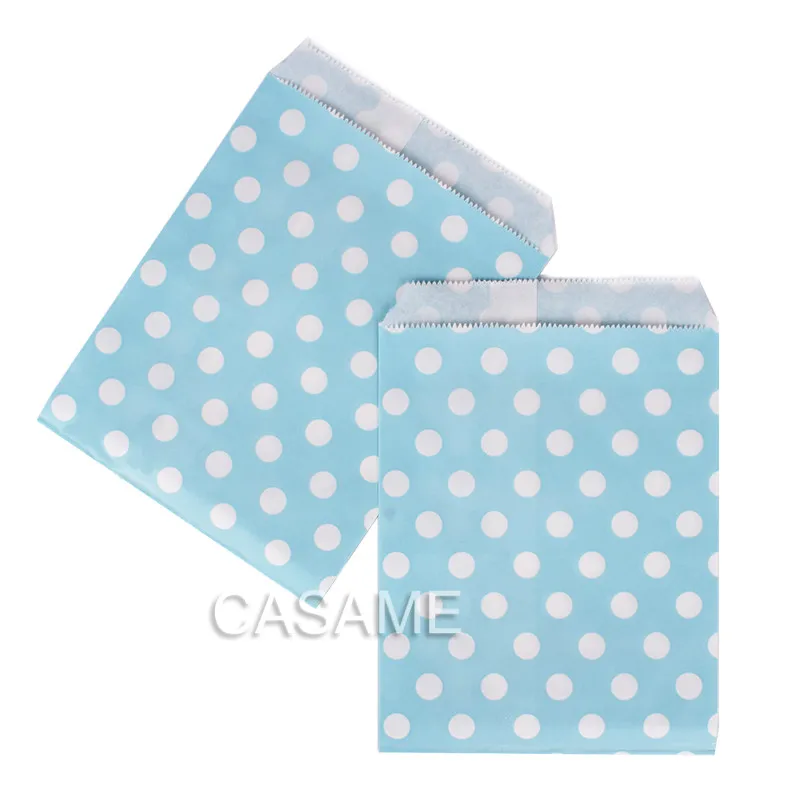 Пакеты для конфет в горошек из крафт бумаги 25 штук|Подарочные сумки и упаковка| |