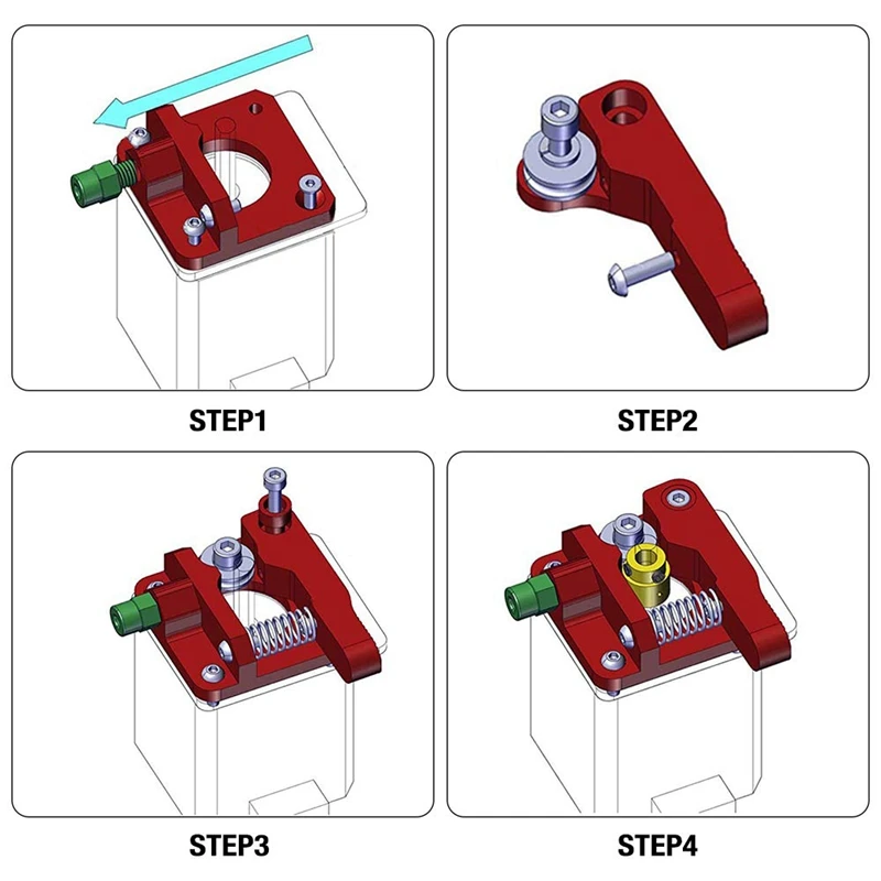 Запчасти для 3D-принтера MK8 экструдер Замена обновления алюминиевый блок из