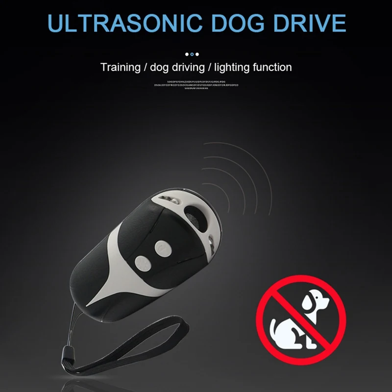 

Ultrasonic Bark Stopper Handheld Convenient Dog Trainer with Indicator Light Barking Deterrence Dog Pet Outdoor Products