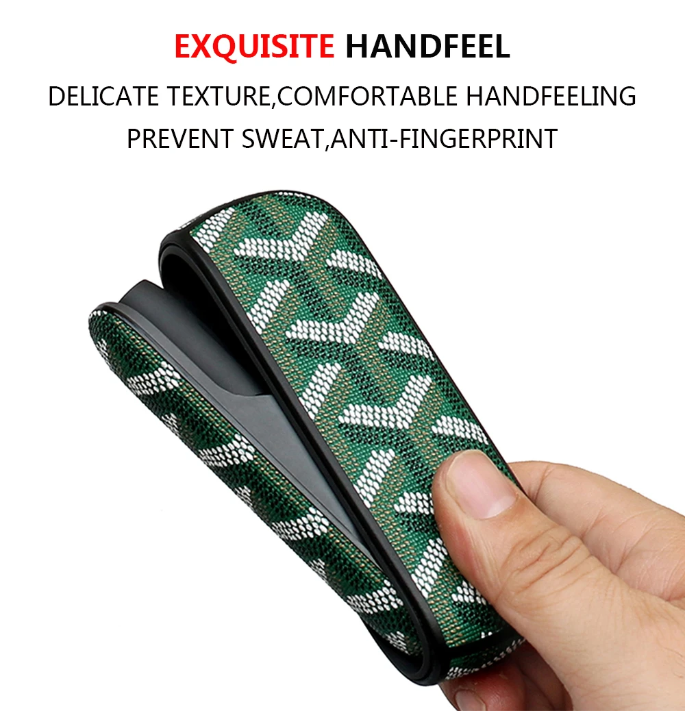 Leather Protective Case for IQOS3.0 Electronic Cigarette Accessories Business Elegant Big Y special Cover Bag man woman BF | Мобильные