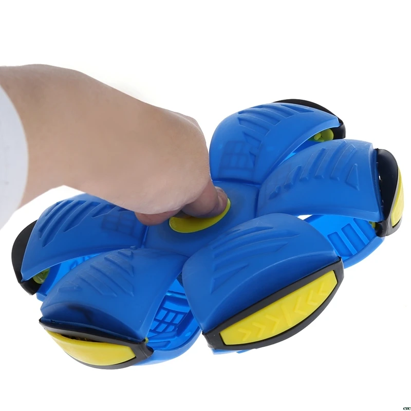 

Elastic Flat Deformation Ball Outdoor Training Toys Exploding Flying Saucer Deforming Ball Magic Vent Ball Funny Flat Throw Toy