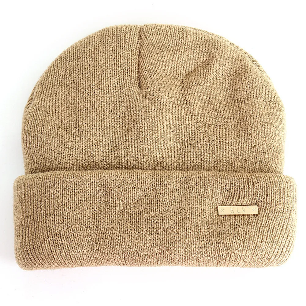 Женская мешковатая теплая вязаная крючком однотонная шапка женская Зимняя