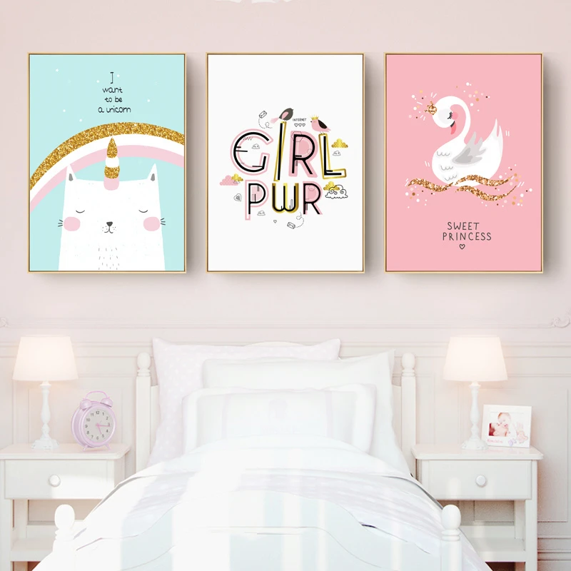 Декор для детской комнаты принт стены милый сон Kawaii облака-Пол нейтральный