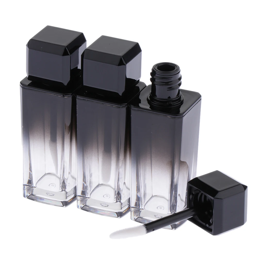 3 упаковки тюбиков для блеска губ 10 мл контейнер увеличения многоразовый