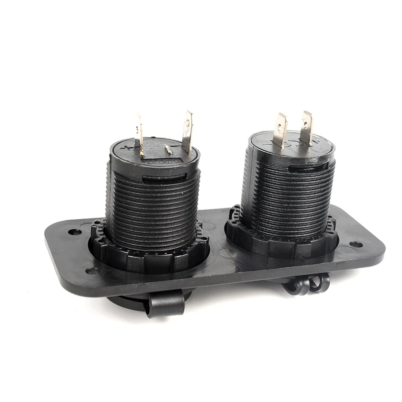 Красный синий светодиодный цифровой дисплей вольтметр 12 в 24 двойной USB разъем для