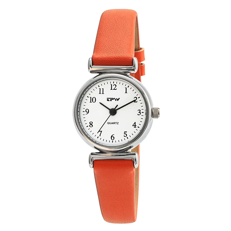 Водонепроницаемые маленькие простые женские модельные часы ретро кожаные