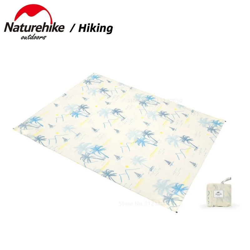 

Пляжный коврик Naturehike, подушка для улицы, Солнцезащитная ткань, многофункциональная пляжная ткань 70D с узором, 200 г, ультралегкий Дорожный Ков...