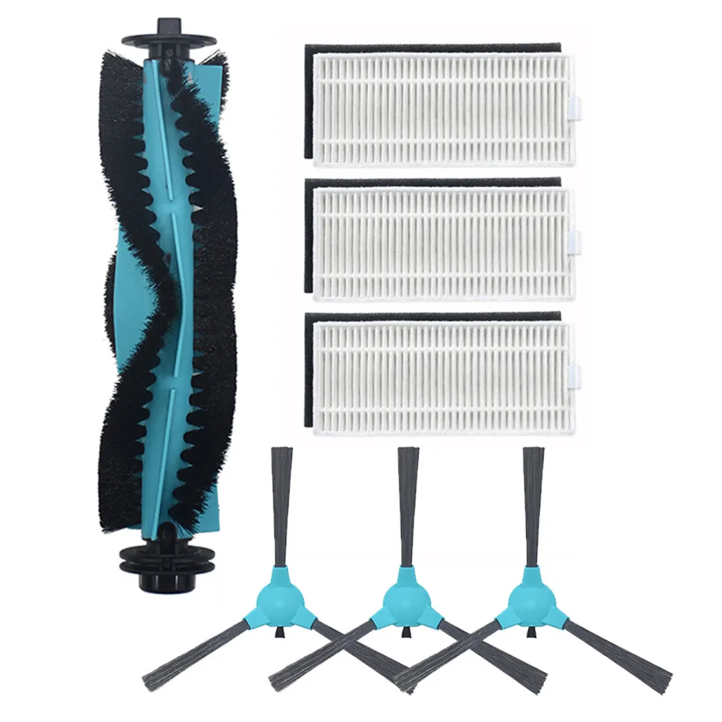 

8pc Roller Brush Filter Kit For Coredy R3500S R550 R500+ R750 Vacuum Cleaner Replacement Attachment